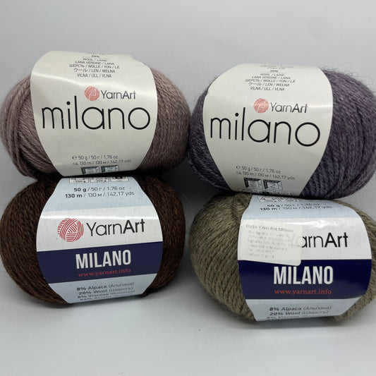 Alpaca wool yarn YarnArt Milano